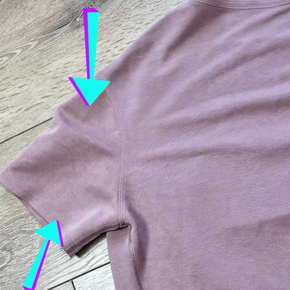 Lululemon Pique Knit Back In Action Short Sleeve Top Twilight Rose *No Size Tag* - Picture 16 of 16